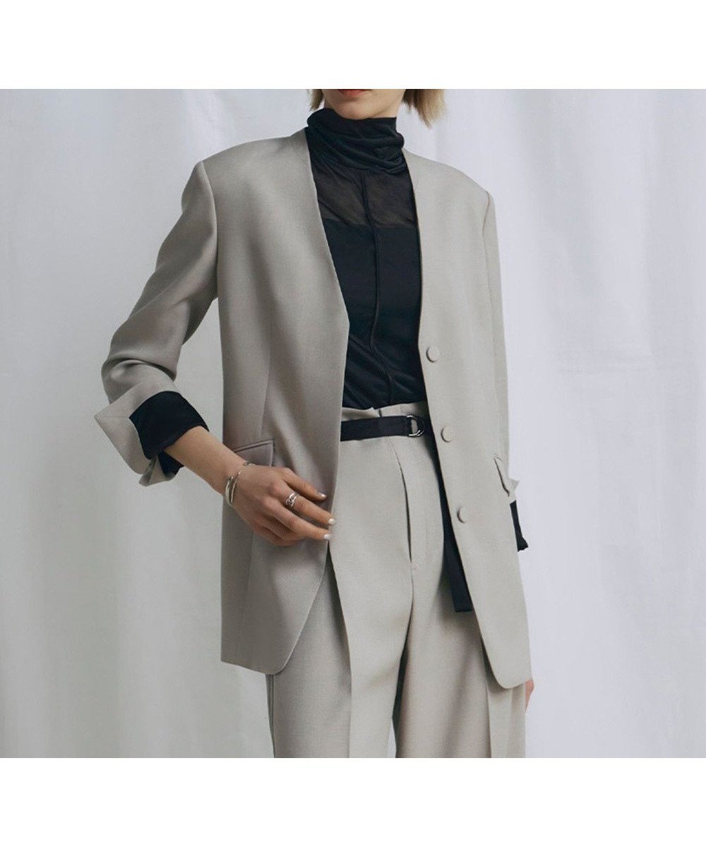 【アイシービー/iCB】の【WEB&一部店舗限定】 SerikaWorsted ジャケット 人気、トレンドファッション・服の通販 founy(ファニー) 　ファッション　Fashion　レディースファッション　Fashion for Women　アウター　Coat / Outerwear Collection　レディースジャケット・軽アウター　Jackets　ノーカラージャケット / シンプル上品コーデ　Collarless Jackets　春　Spring　カーディガン　Cardigan, Knitwear　ショート　Short, Short Length　シルク　Silk, 100% Silk　ジャケット　Jacket, Outerwear　ストレート　Straight, Straight Cut　トレンチ　Trench, Trench Coat　ドレープ　Drape, Draping Fabric　ミックス　Mix, Mixed Style　ランダム　Random, Irregular　ワイド　Wide, Wide Fit　S/S・春夏　SS, Spring/Summer, Warm Season　夏　Summer　エレガント 上品　Elegant　2026年　2026　 other-1|ID: prp329100004880083 ipo3291000000036416555