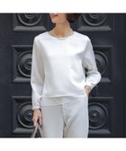 【ジェイ プレス/J.PRESS】のハンマーサテン カットソー 人気、トレンドファッション・服の通販 founy(ファニー) ファッション Fashion レディースファッション Fashion for Women トップス・カットソー Cut & Sew Tops シャツ・ブラウス・オフィスカジュアル Elegant Blouses & Button-Ups ロングTシャツ・Tシャツ Longline T-Shirts & Tees カットソー・ベーシックTシャツ Cut-and-Sewn Tops / Stretch Tees & Basics カットソー Cut and Sewn Top サテン Satin, Glossy Fabric シンプル Simple, Minimal ジャケット Jacket, Outerwear ストレッチ Stretch, Stretchy Fabric スリット Slit, Slit Detail パール Pearl, Pearl Accent A/W・秋冬 Autumn/Winter S/S・春夏 SS, Spring/Summer, Warm Season 夏 Summer エレガント 上品 Elegant セレモニー Ceremony thumbnail ホワイト系|ID: prp329100004880089 ipo3291000000036416667