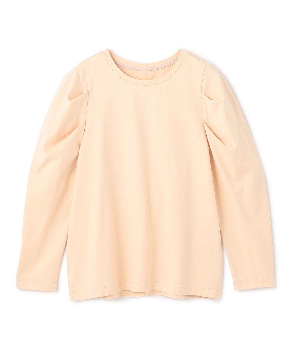 【アンフィーロ 自由区/UNFILO】のタックスリーブT インテリア・キッズ・メンズ・レディースファッション・服の通販 founy(ファニー) ファッション Fashion レディースファッション Fashion for Women トップス・カットソー Cut & Sew Tops シャツ・ブラウス・オフィスカジュアル Elegant Blouses & Button-Ups ロングTシャツ・Tシャツ Longline T-Shirts & Tees カットソー・ベーシックTシャツ Cut-and-Sewn Tops / Stretch Tees & Basics カットソー Cut and Sewn Top シンプル Simple, Minimal ストレッチ Stretch, Stretchy Fabric スリーブ Sleeve, Long Sleeve / Short Sleeve 夏 Summer 抗菌 Antibacterial, Bacteria-Resistant 春 Spring S/S・春夏 SS, Spring/Summer, Warm Season ライトオレンジ|ID: prp329100004880099 ipo3291000000036416928