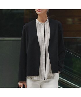 【アイシービー/iCB】のナイロンストレッチポンチ ノーカラージャケット 人気、トレンドファッション・服の通販 founy(ファニー) ファッション Fashion レディースファッション Fashion for Women アウター Coat / Outerwear Collection レディースジャケット・軽アウター Jackets ノーカラージャケット / シンプル上品コーデ Collarless Jackets 春 Spring カットソー Cut and Sewn Top カーディガン Cardigan, Knitwear ジャケット Jacket, Outerwear ストレッチ Stretch, Stretchy Fabric セットアップ Set-Up, Coordinated Outfit フレア Flare, Flared S/S・春夏 SS, Spring/Summer, Warm Season 夏 Summer エレガント 上品 Elegant セレモニー Ceremony 2026年 2026 |ID:prp329100004880102