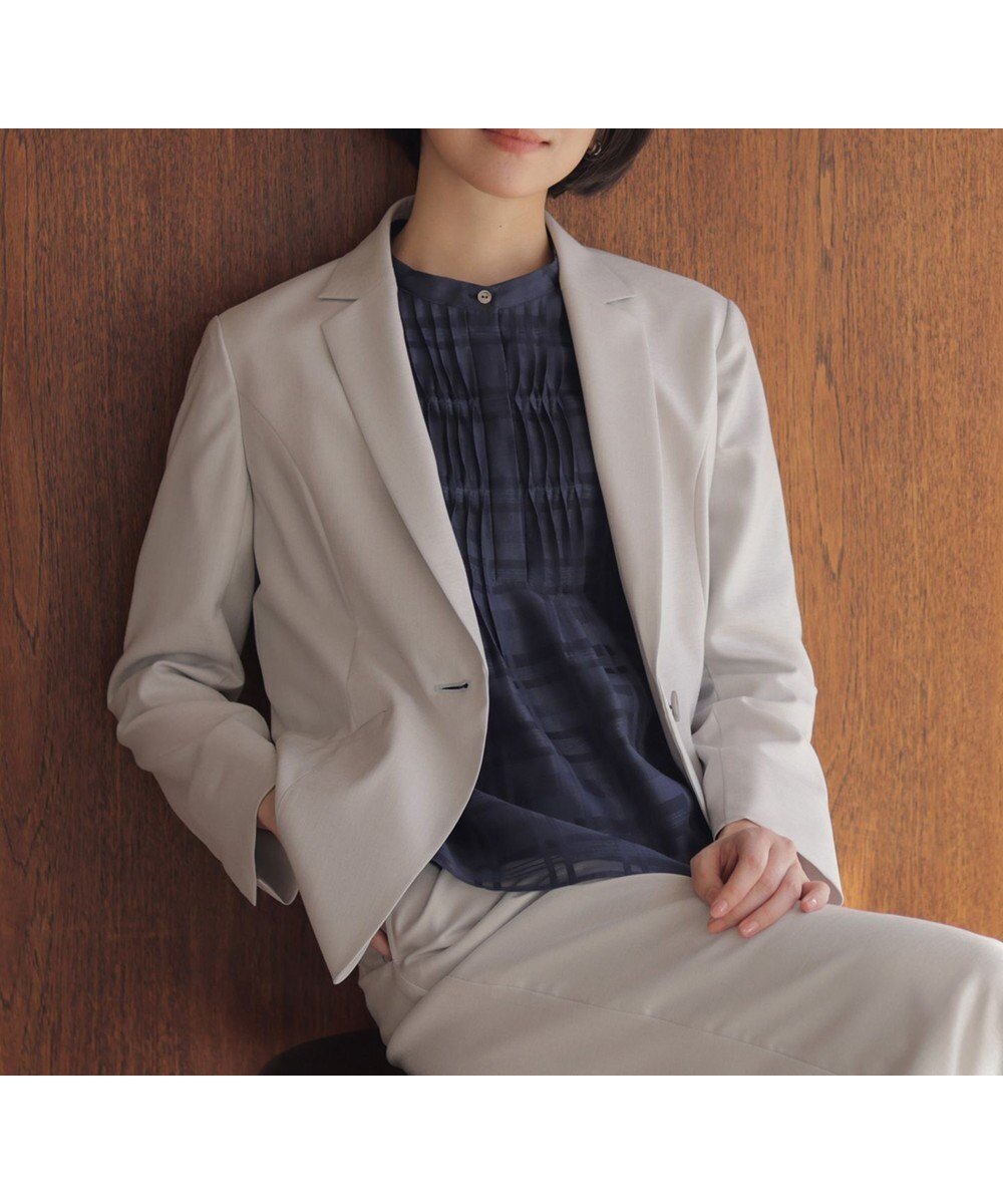 【ジェイ プレス/J.PRESS】の【定番人気・セットアップ対応】OXIJEWEL ストレッチ テーラード ジャケット 人気、トレンドファッション・服の通販 founy(ファニー) 　ファッション　Fashion　レディースファッション　Fashion for Women　アウター　Coat / Outerwear Collection　レディースジャケット・軽アウター　Jackets　テーラードジャケット / 通勤・きれいめスタイル　Tailored Jackets & Blazers　インナー　Innerwear　ウォッシャブル　Machine Washable　春　Spring　カッティング　Cutting Detail　カーディガン　Cardigan, Knitwear　吸水　Absorbent, Quick-Dry　ジャケット　Jacket, Outerwear　ストレッチ　Stretch, Stretchy Fabric　セットアップ　Set-Up, Coordinated Outfit　テーラード　Tailored, Tailored Fit　ドレープ　Drape, Draping Fabric　定番　Standard, Basic Item　人気　Popular, Best Seller　ベーシック　Basic, Essential　S/S・春夏　SS, Spring/Summer, Warm Season　夏　Summer　ビジネス 仕事 通勤　Business / Work / Commuting　 other-1|ID: prp329100004880104 ipo3291000000036417036