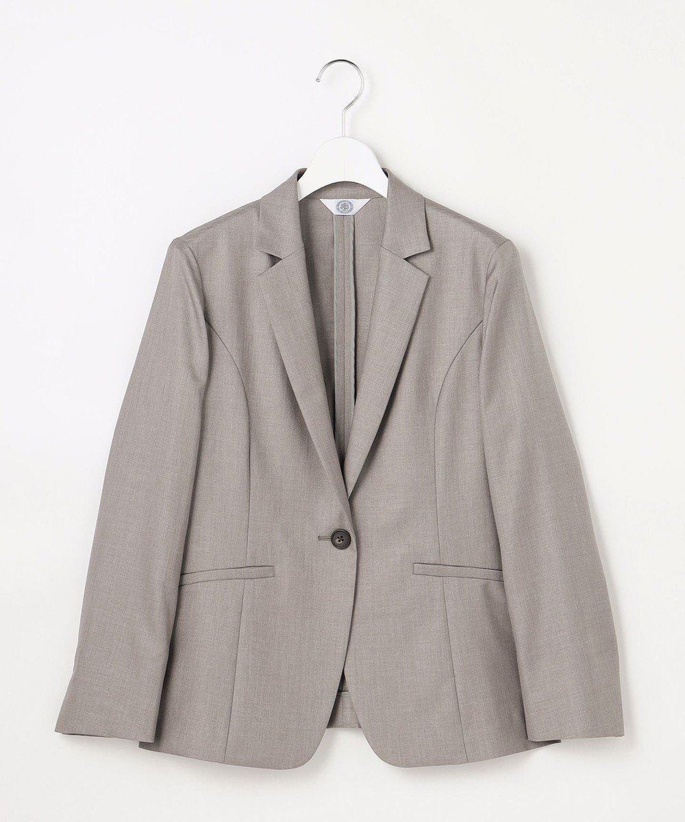 【ジェイ プレス/J.PRESS】の【定番人気・セットアップ対応】OXIJEWEL ストレッチ テーラード ジャケット インテリア・キッズ・メンズ・レディースファッション・服の通販 founy(ファニー) 　ファッション　Fashion　レディースファッション　Fashion for Women　アウター　Coat / Outerwear Collection　レディースジャケット・軽アウター　Jackets　テーラードジャケット / 通勤・きれいめスタイル　Tailored Jackets & Blazers　インナー　Innerwear　ウォッシャブル　Machine Washable　春　Spring　カッティング　Cutting Detail　カーディガン　Cardigan, Knitwear　吸水　Absorbent, Quick-Dry　ジャケット　Jacket, Outerwear　ストレッチ　Stretch, Stretchy Fabric　セットアップ　Set-Up, Coordinated Outfit　テーラード　Tailored, Tailored Fit　ドレープ　Drape, Draping Fabric　定番　Standard, Basic Item　人気　Popular, Best Seller　ベーシック　Basic, Essential　S/S・春夏　SS, Spring/Summer, Warm Season　夏　Summer　ビジネス 仕事 通勤　Business / Work / Commuting　グレー系|ID: prp329100004880104 ipo3291000000036417044