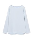 【アンフィーロ 自由区/UNFILO】のサテン レイヤードブラウス アイスブルー|ID: prp329100004881054 ipo3291000000036432233