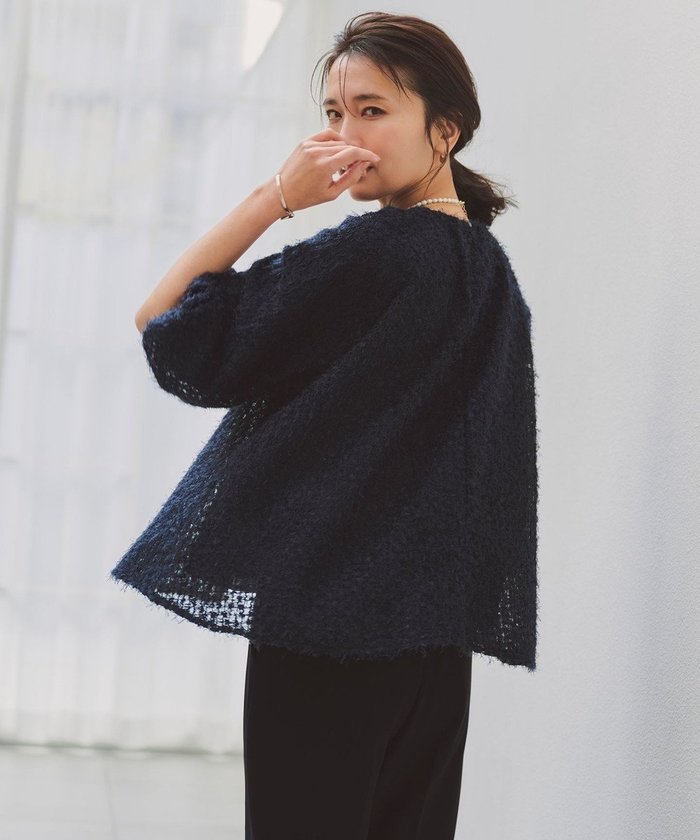 【アンフィーロ 自由区/UNFILO】のエアリーヤーン ギャザーブラウス インテリア・キッズ・メンズ・レディースファッション・服の通販 founy(ファニー) https://founy.com/ ファッション Fashion レディースファッション Fashion for Women トップス・カットソー Cut & Sew Tops シャツ・ブラウス・オフィスカジュアル Elegant Blouses & Button-Ups おすすめ Recommended / Our Picks ギャザー Gathered, Ruffled ダウン Down, Puffer デニム Denim, Jeans Material バランス Balance, Style Balance フェザー Feather, Feather Detail メッシュ Mesh, Net Fabric エレガント 上品 Elegant A/W・秋冬 Autumn/Winter |ID: prp329100004881063 ipo3291000000036432306