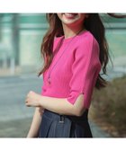 【エニィ スィス/any SiS】の【好印象ブライトニット】コクーンスリーブ ニット 人気、トレンドファッション・服の通販 founy(ファニー) ファッション Fashion レディースファッション Fashion for Women トップス・カットソー Cut & Sew Tops ニット Knit Tops & Sweaters 春 Spring カーディガン Cardigan, Knitwear シンプル Simple, Minimal ジャケット Jacket, Outerwear ストレッチ Stretch, Stretchy Fabric スリット Slit, Slit Detail セーター Sweater, Knitwear フェミニン Feminine, Girly S/S・春夏 SS, Spring/Summer, Warm Season おすすめ Recommended / Our Picks 夏 Summer エレガント 上品 Elegant 新作・新入荷 New Arrivals / New In ビジネス 仕事 通勤 Business / Work / Commuting thumbnail ピンク|ID: prp329100004881065 ipo3291000000036432324