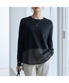 【アイシービー/iCB】のヴィスコースワイド シアーコンビプルオーバー 人気、トレンドファッション・服の通販 founy(ファニー) ファッション Fashion レディースファッション Fashion for Women トップス・カットソー Cut & Sew Tops ニット Knit Tops & Sweaters カジュアルプルオーバー・ニットトップス Pullovers & Knit Tops / Casual Pullovers インナー Innerwear 春 Spring シアー Sheer, See-Through シンプル Simple, Minimal ジャケット Jacket, Outerwear ストレッチ Stretch, Stretchy Fabric セーター Sweater, Knitwear フォルム Silhouette, Form S/S・春夏 SS, Spring/Summer, Warm Season 夏 Summer 2026年 2026 thumbnail ブラック|ID: prp329100004881069 ipo3291000000036432352