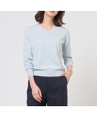 【ジェイ プレス/J.PRESS】の【着回し力抜群・オンオフ使える】HIGH GAUGE BASIC Vネック ニット アクア系|ID: prp329100004881072 ipo3291000000036432375