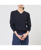 【ジェイ プレス/J.PRESS】の【着回し力抜群・オンオフ使える】HIGH GAUGE BASIC Vネック ニット ネイビー系|ID: prp329100004881072 ipo3291000000036432381