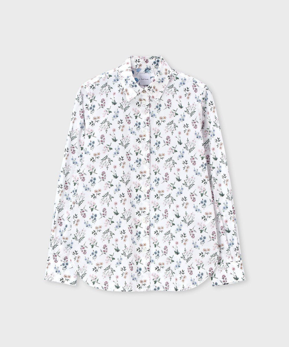 【ポール スミス/Paul Smith】のリバティプリント 長袖シャツ インテリア・キッズ・メンズ・レディースファッション・服の通販 founy(ファニー) 　ファッション　Fashion　レディースファッション　Fashion for Women　トップス・カットソー　Cut & Sew Tops　シャツ・ブラウス・オフィスカジュアル　Elegant Blouses & Button-Ups　インナー　Innerwear　カラフル　Colorful Design　ジャケット　Jacket, Outerwear　デニム　Denim, Jeans Material　プリント　Print, Printed Pattern　ベーシック　Basic, Essential　エレガント 上品　Elegant　夏　Summer　S/S・春夏　SS, Spring/Summer, Warm Season　A/W・秋冬　Autumn/Winter　長袖　Long Sleeve, Full Sleeve　ピンク|ID: prp329100004881086 ipo3291000000036432468