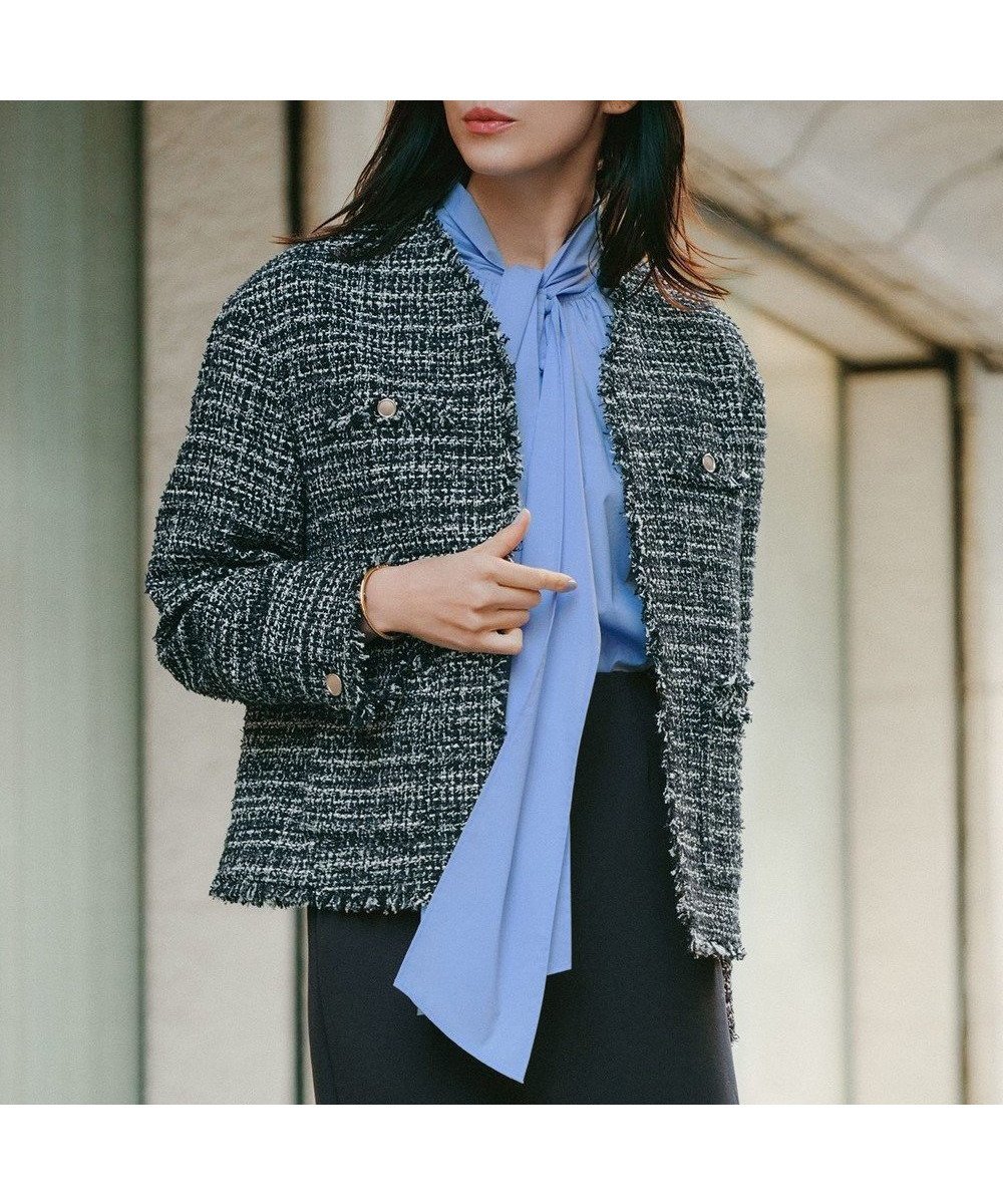 【23区/NIJYUSANKU】の【VERY掲載】GIOLICAツイード ジャケット インテリア・キッズ・メンズ・レディースファッション・服の通販 founy(ファニー) 雑誌掲載アイテム Magazine Picks & Fashion Features ファッション雑誌 Fashion Magazines ヴェリィ VERY ファッション Fashion レディースファッション Fashion for Women アウター Coat / Outerwear Collection レディースジャケット・軽アウター Jackets イタリア Italy インナー Innerwear クラシカル Classical, Vintage-Inspired クラシック Classic, Timeless Style コンパクト Compact, Small Size 3月号 March Issue ショルダー Shoulder, Shoulder Strap ジャケット Jacket, Outerwear 雑誌 Magazine, Fashion Magazine ツイード/ツィード Choker, Choker Necklace ツイード Twill, Twill Weave デニム Denim, Jeans Material なめらか Smooth, Silky Texture ハイネック High Neck, Mock Neck フォルム Silhouette, Form フォーマル Formal, Dressy フランス France, French フリンジ Fringe, Tassel ボトム Bottoms, Lower Wear ミックス Mix, Mixed Style モダン Modern, Contemporary モノトーン Monotone, Black and White リュクス Luxury, Elegant, High-End, Chic モノトーンミックス|ID: prp329100004881100 ipo3291000000036432568