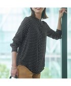 【アイシービー/iCB】の【新色追加・WEB限定カラーあり】BackSatinAmunzen バンドカラーブラウス ブラックドット[WEB限定]|ID: prp329100004881158 ipo3291000000036432944