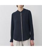 【アイシービー/iCB】の【新色追加・WEB限定カラーあり】BackSatinAmunzen バンドカラーブラウス ネイビー|ID: prp329100004881158 ipo3291000000036432949