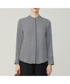 【アイシービー/iCB】の【新色追加・WEB限定カラーあり】BackSatinAmunzen バンドカラーブラウス モノクロミックス柄|ID: prp329100004881158 ipo3291000000036432960