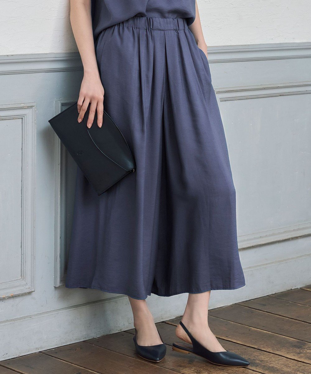 【自由区/JIYU-KU】の【カタログ掲載・ご好評アイテム・累計2500本・新色追加・ウエストゴム・セットアップ対応】エアリーツイルキュロット パンツ インテリア・キッズ・メンズ・レディースファッション・服の通販 founy(ファニー) ファッション Fashion レディースファッション Fashion for Women セットアップ Matching Sets レディースパンツ・ボトムス Pants & Trousers / Bottoms おすすめ Recommended / Our Picks とろみ Fluid, Flowy Fabric キュロット Culottes, Wide Shorts ギャザー Gathered, Ruffled セットアップ Set-Up, Coordinated Outfit ツイル Twist, Twisted Detail ドレープ Drape, Draping Fabric バランス Balance, Style Balance リラックス Relax, Relaxed Fit 夏 Summer 春 Spring S/S・春夏 SS, Spring/Summer, Warm Season ブルーグレー|ID: prp329100004881175 ipo3291000000036433114