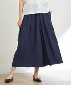 【自由区/JIYU-KU】の【カタログ掲載・ご好評アイテム・累計2500本・新色追加・ウエストゴム・セットアップ対応】エアリーツイルキュロット パンツ ネイビー|ID: prp329100004881175 ipo3291000000036829384