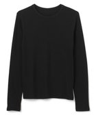 【アンフィーロ 自由区/UNFILO】のコットンカシミヤ クルーネックカットソー ブラック|ID: prp329100004881194 ipo3291000000036433236