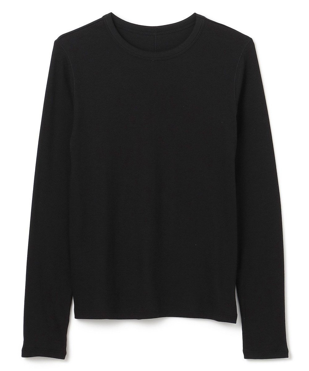 【アンフィーロ 自由区/UNFILO】のコットンカシミヤ クルーネックカットソー インテリア・キッズ・メンズ・レディースファッション・服の通販 founy(ファニー) ファッション Fashion レディースファッション Fashion for Women トップス・カットソー Cut & Sew Tops シャツ・ブラウス・オフィスカジュアル Elegant Blouses & Button-Ups ロングTシャツ・Tシャツ Longline T-Shirts & Tees カットソー・ベーシックTシャツ Cut-and-Sewn Tops / Stretch Tees & Basics カットソー Cut and Sewn Top コンパクト Compact, Small Size ストレッチ Stretch, Stretchy Fabric テレコ Ribbed, Rib Stitch バランス Balance, Style Balance フィット Fit, Slim Fit ベーシック Basic, Essential A/W・秋冬 Autumn/Winter ブラック|ID: prp329100004881194 ipo3291000000036433236