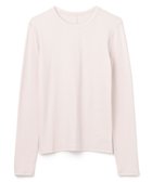 【アンフィーロ 自由区/UNFILO】のコットンカシミヤ クルーネックカットソー グレージュ|ID: prp329100004881194 ipo3291000000036598860