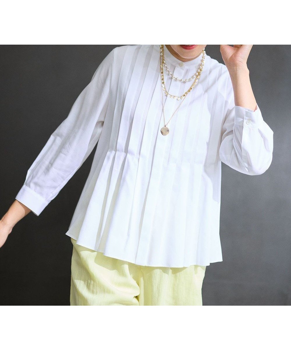 【自由区/JIYU-KU】の【カタログ掲載】ドレープブロードタック ブラウス 人気、トレンドファッション・服の通販 founy(ファニー) 　ファッション　Fashion　レディースファッション　Fashion for Women　トップス・カットソー　Cut & Sew Tops　シャツ・ブラウス・オフィスカジュアル　Elegant Blouses & Button-Ups　コンパクト　Compact, Small Size　ドレープ　Drape, Draping Fabric　バランス　Balance, Style Balance　フォルム　Silhouette, Form　ペプラム　Peplum, Flared Hem　ボトム　Bottoms, Lower Wear　夏　Summer　春　Spring　S/S・春夏　SS, Spring/Summer, Warm Season　 other-1|ID: prp329100004881202 ipo3291000000036433279