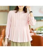 【自由区/JIYU-KU】の【カタログ掲載】ドレープブロードタック ブラウス ピンク×白ライン|ID: prp329100004881202 ipo3291000000036433283