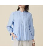 【自由区/JIYU-KU】の【カタログ掲載】ドレープブロードタック ブラウス サックス×白ライン|ID: prp329100004881202 ipo3291000000036433285