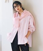 【アンフィーロ 自由区/UNFILO】の【WEB限定カラー】コットン オーバーシャツ ピンク|ID: prp329100004881228 ipo3291000000036433474