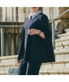 【アンフィーロ 自由区/UNFILO】の【ご好評により追加生産/襟は取り外し可能な2WAY】BEAUTY MOVE レース襟ブラウス ネイビー|ID: prp329100004881248 ipo3291000000036433629