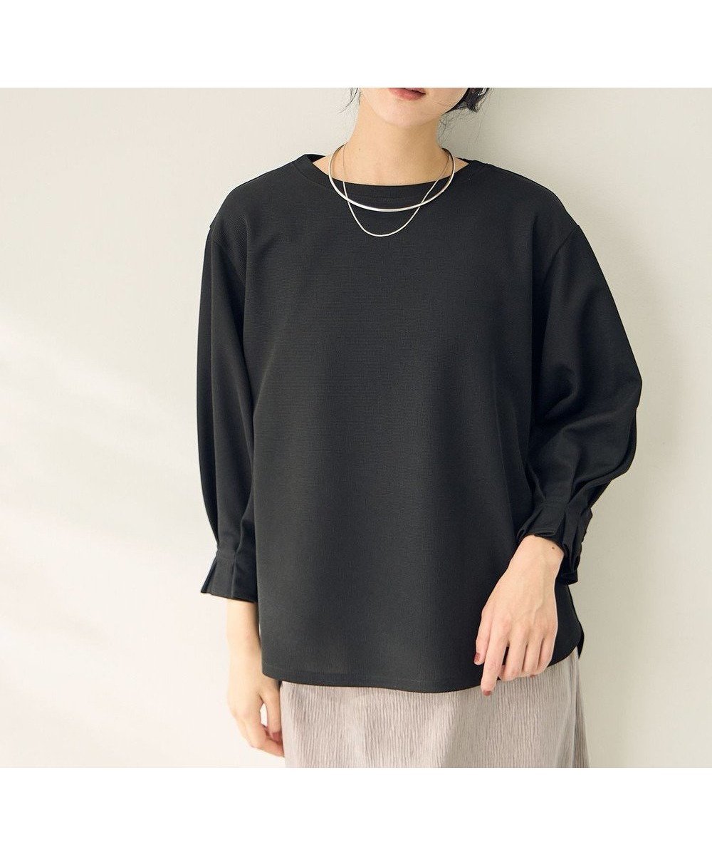 【エニー/ANY】のコンフォータブルブラウス インテリア・キッズ・メンズ・レディースファッション・服の通販 founy(ファニー) 　ファッション　Fashion　レディースファッション　Fashion for Women　トップス・カットソー　Cut & Sew Tops　シャツ・ブラウス・オフィスカジュアル　Elegant Blouses & Button-Ups　ロングTシャツ・Tシャツ　Longline T-Shirts & Tees　カットソー・ベーシックTシャツ　Cut-and-Sewn Tops / Stretch Tees & Basics　秋　Autumn　カットソー　Cut and Sewn Top　コンシャス　Conscious, Bodycon　スマホ　Smartphone, Mobile Device　デニム　Denim, Jeans Material　バランス　Balance, Style Balance　ボトム　Bottoms, Lower Wear　ロング　Long, Long-Length　A/W・秋冬　Autumn/Winter　再入荷　Restock / Back in Stock　おすすめ　Recommended / Our Picks　ビジネス 仕事 通勤　Business / Work / Commuting　ブラック|ID: prp329100004881280 ipo3291000000036433851