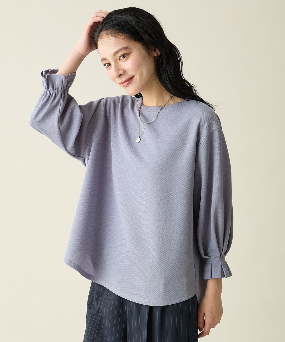 【エニー/ANY】のコンフォータブルブラウス インテリア・キッズ・メンズ・レディースファッション・服の通販 founy(ファニー) 　ファッション　Fashion　レディースファッション　Fashion for Women　トップス・カットソー　Cut & Sew Tops　シャツ・ブラウス・オフィスカジュアル　Elegant Blouses & Button-Ups　ロングTシャツ・Tシャツ　Longline T-Shirts & Tees　カットソー・ベーシックTシャツ　Cut-and-Sewn Tops / Stretch Tees & Basics　秋　Autumn　カットソー　Cut and Sewn Top　コンシャス　Conscious, Bodycon　スマホ　Smartphone, Mobile Device　デニム　Denim, Jeans Material　バランス　Balance, Style Balance　ボトム　Bottoms, Lower Wear　ロング　Long, Long-Length　A/W・秋冬　Autumn/Winter　再入荷　Restock / Back in Stock　おすすめ　Recommended / Our Picks　ビジネス 仕事 通勤　Business / Work / Commuting　ライトブルー|ID: prp329100004881280 ipo3291000000036433853