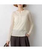 【23区/NIJYUSANKU】の【見上愛さん着用】シアーリブ レイヤード ロンTEE ライトイエロー系|ID: prp329100004881319 ipo3291000000036434141