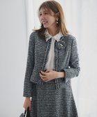 【組曲/KUMIKYOKU】の【KUMIKYOKU NAVY】ラメループモールツイード ジャケット 人気、トレンドファッション・服の通販 founy(ファニー) ファッション Fashion レディースファッション Fashion for Women アウター Coat / Outerwear Collection レディースジャケット・軽アウター Jackets ノーカラージャケット / シンプル上品コーデ Collarless Jackets コレクション Collection, Seasonal Line ジャケット Jacket, Outerwear スリット Slit, Slit Detail ツイード Twill, Twill Weave 定番 Standard, Basic Item フォルム Silhouette, Form フォーマル Formal, Dressy フリンジ Fringe, Tassel リボン Ribbon, Bow ループ Loop, Loop Knit A/W・秋冬 Autumn/Winter 2022年 2022 S/S・春夏 SS, Spring/Summer, Warm Season 2022-2023秋冬・A/W Autumn/Winter 2022–23 AW22–23 夏 Summer エレガント 上品 Elegant thumbnail ネイビー系1|ID: prp329100004881371 ipo3291000000036434474