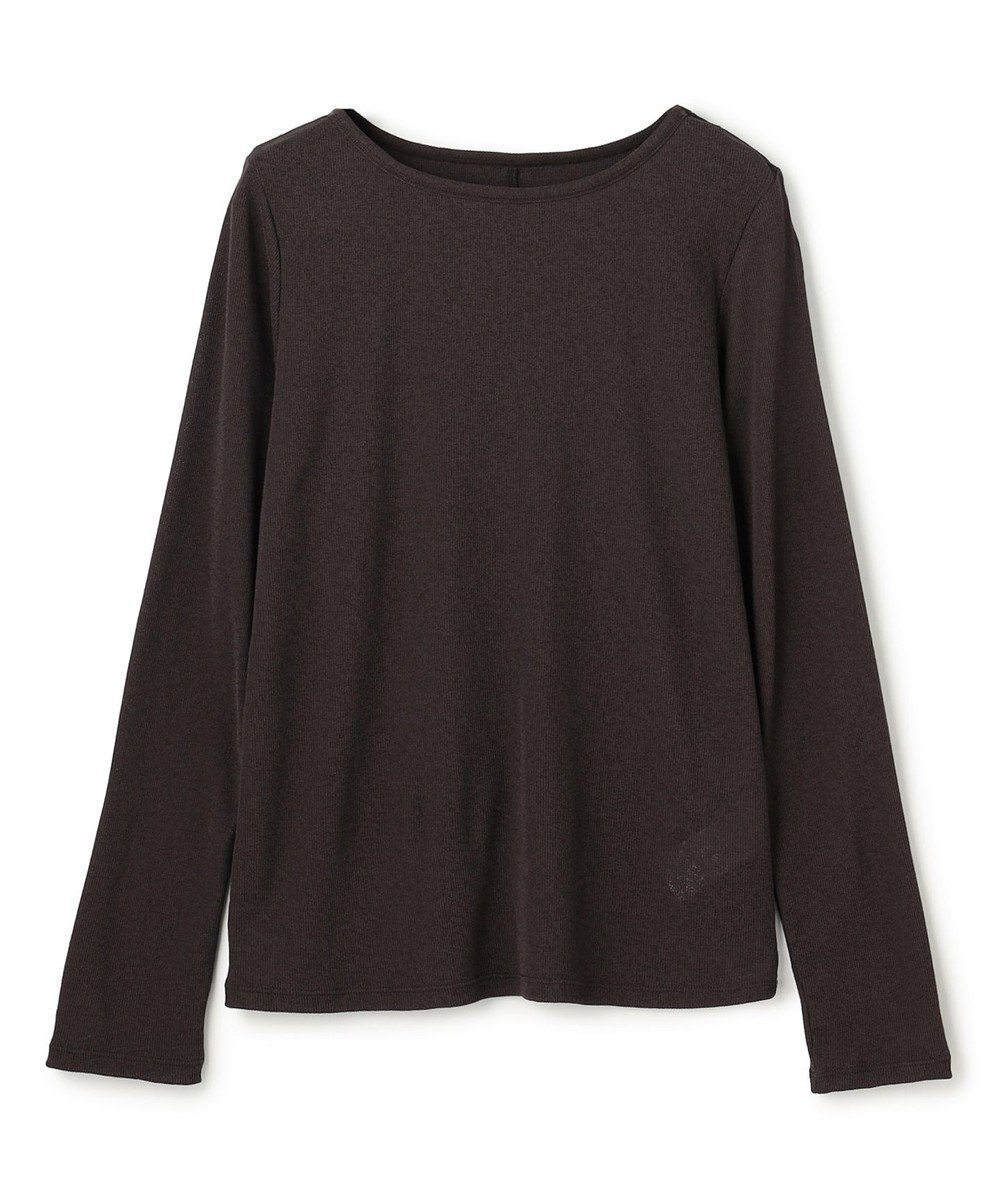 【アンフィーロ 自由区/UNFILO】のシアーロンTEE インテリア・キッズ・メンズ・レディースファッション・服の通販 founy(ファニー) 　ファッション　Fashion　レディースファッション　Fashion for Women　トップス・カットソー　Cut & Sew Tops　シャツ・ブラウス・オフィスカジュアル　Elegant Blouses & Button-Ups　ロングTシャツ・Tシャツ　Longline T-Shirts & Tees　カットソー・ベーシックTシャツ　Cut-and-Sewn Tops / Stretch Tees & Basics　春　Spring　カットソー　Cut and Sewn Top　シアー　Sheer, See-Through　スタイリッシュ　Stylish, Fashionable　ストレッチ　Stretch, Stretchy Fabric　テレコ　Ribbed, Rib Stitch　フィット　Fit, Slim Fit　ロング　Long, Long-Length　S/S・春夏　SS, Spring/Summer, Warm Season　再入荷　Restock / Back in Stock　夏　Summer　新作・新入荷　New Arrivals / New In　チャコール|ID: prp329100004881376 ipo3291000000036434513