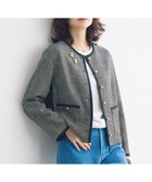 【自由区/JIYU-KU】の【カタログ掲載】ライトカラミノーカラー ジャケット 人気、トレンドファッション・服の通販 founy(ファニー) ファッション Fashion レディースファッション Fashion for Women アウター Coat / Outerwear Collection レディースジャケット・軽アウター Jackets ノーカラージャケット / シンプル上品コーデ Collarless Jackets 春 Spring カーディガン Cardigan, Knitwear ジャケット Jacket, Outerwear ドロップ Drop Shoulder, Dropped Style メッシュ Mesh, Net Fabric S/S・春夏 SS, Spring/Summer, Warm Season 夏 Summer エレガント 上品 Elegant ビジネス 仕事 通勤 Business / Work / Commuting thumbnail モノトーン|ID: prp329100004881390 ipo3291000000036434599