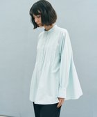 【アンフィーロ 自由区/UNFILO】の【セレモニー】バンドカラー タックブラウス ミントブルー|ID: prp329100004881412 ipo3291000000036434735