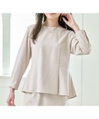 【エニー/ANY】の【ストレッチ/セットアップ可】イージーケアペプラムブラウス ベージュ|ID: prp329100004881440 ipo3291000000036434921