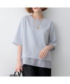 【23区/NIJYUSANKU】の【新色追加】ストレッチジョーゼット シアーコンビ カットソー ライトブルー系|ID: prp329100004881445 ipo3291000000036434967