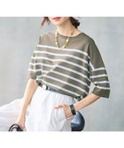 【自由区/JIYU-KU】の【カタログ掲載・素材アップデート・新色追加・新柄追加・前後差あり】クレープストレッチプルオーバー ニットⅡ 人気、トレンドファッション・服の通販 founy(ファニー) ファッション Fashion レディースファッション Fashion for Women トップス・カットソー Cut & Sew Tops ニット Knit Tops & Sweaters カジュアルプルオーバー・ニットトップス Pullovers & Knit Tops / Casual Pullovers インナー Innerwear エレガント 上品 Elegant 春 Spring ジャケット Jacket, Outerwear ストレッチ Stretch, Stretchy Fabric セーター Sweater, Knitwear ドレープ Drape, Draping Fabric 定番 Standard, Basic Item 人気 Popular, Best Seller ボーダー Border, Stripe S/S・春夏 SS, Spring/Summer, Warm Season 夏 Summer thumbnail [新色]カーキ×オフボーダー|ID: prp329100004881464 ipo3291000000036435092