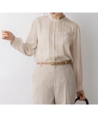 【23区/NIJYUSANKU】のバックサテンアムンゼン フロントタックブラウス ベージュ系|ID: prp329100004881526 ipo3291000000036435810