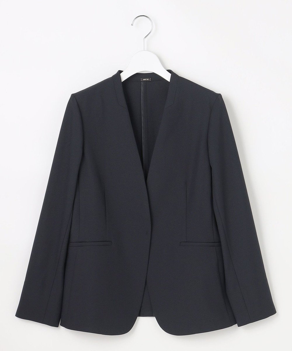 【エニィ スィス/any SiS】のスマートビューティストレッチカラーレス ジャケット インテリア・キッズ・メンズ・レディースファッション・服の通販 founy(ファニー) 　ファッション　Fashion　レディースファッション　Fashion for Women　アウター　Coat / Outerwear Collection　レディースジャケット・軽アウター　Jackets　ノーカラージャケット / シンプル上品コーデ　Collarless Jackets　インナー　Innerwear　吸水　Absorbent, Quick-Dry　サテン　Satin, Glossy Fabric　シンプル　Simple, Minimal　ジャケット　Jacket, Outerwear　ストレッチ　Stretch, Stretchy Fabric　スマート　Smart, Elegant　長袖　Long Sleeve, Full Sleeve　パターン　Pattern, Design Print　フィット　Fit, Slim Fit　フェミニン　Feminine, Girly　ボトム　Bottoms, Lower Wear　ロング　Long, Long-Length　ワイド　Wide, Wide Fit　A/W・秋冬　Autumn/Winter　S/S・春夏　SS, Spring/Summer, Warm Season　おすすめ　Recommended / Our Picks　夏　Summer　新作・新入荷　New Arrivals / New In　ビジネス 仕事 通勤　Business / Work / Commuting　ネイビー|ID: prp329100004881537 ipo3291000000036435894