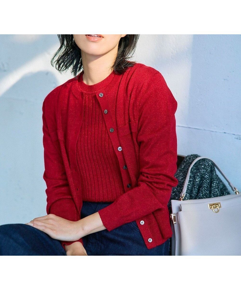 【組曲/KUMIKYOKU】の【ご好評につき追加販売 / 新色追加】ラメアンサンブル ニット 人気、トレンドファッション・服の通販 founy(ファニー) 　ファッション　Fashion　レディースファッション　Fashion for Women　トップス・カットソー　Cut & Sew Tops　ニット　Knit Tops & Sweaters　アンサンブルニット　Knit Ensembles & Twin Sets　アクリル　Acrylic Material　アンサンブル　Ensemble Set　インナー　Innerwear　カーディガン　Cardigan, Knitwear　クラシック　Classic, Timeless Style　コンパクト　Compact, Small Size　シンプル　Simple, Minimal　ストレッチ　Stretch, Stretchy Fabric　チャーム　Charm, Pendant　バランス　Balance, Style Balance　フィット　Fit, Slim Fit　ポケット　Pocket, Pocket Detail　モダン　Modern, Contemporary　ロング　Long, Long-Length　A/W・秋冬　Autumn/Winter　おすすめ　Recommended / Our Picks　エレガント 上品　Elegant　 other-1|ID: prp329100004881609 ipo3291000000036436466