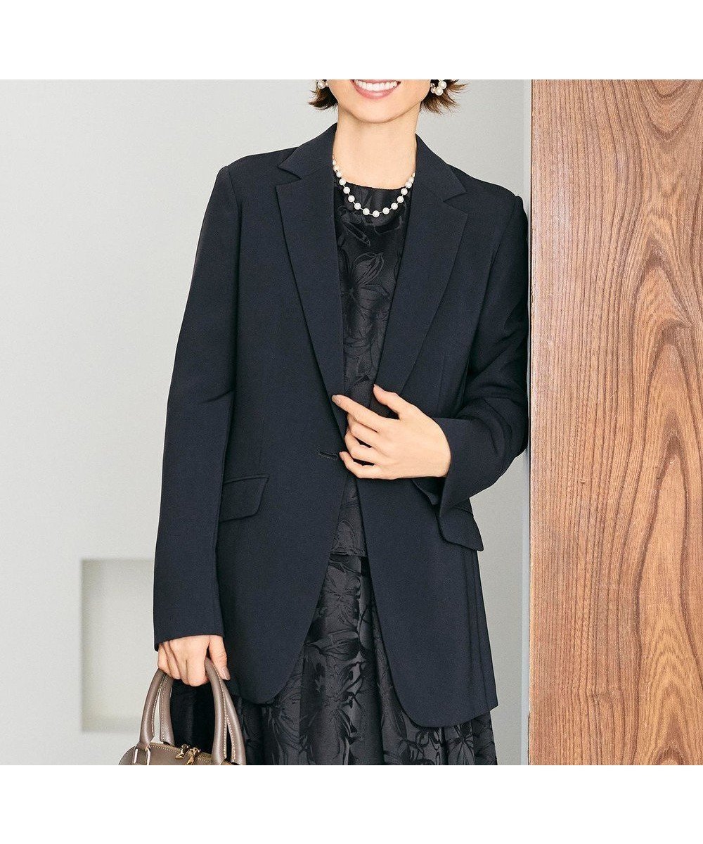 【自由区/JIYU-KU】の【カタログ掲載・セットアップ対応・セレモニー・通勤】トリアセダブルクロステーラード ジャケット インテリア・キッズ・メンズ・レディースファッション・服の通販 founy(ファニー) 　ファッション　Fashion　レディースファッション　Fashion for Women　アウター　Coat / Outerwear Collection　レディースジャケット・軽アウター　Jackets　テーラードジャケット / 通勤・きれいめスタイル　Tailored Jackets & Blazers　おすすめ　Recommended / Our Picks　ジャケット　Jacket, Outerwear　ストレッチ　Stretch, Stretchy Fabric　セットアップ　Set-Up, Coordinated Outfit　セレモニー　Ceremony　フォルム　Silhouette, Form　ボトム　Bottoms, Lower Wear　入学式　Entrance Ceremony　夏　Summer　S/S・春夏　SS, Spring/Summer, Warm Season　A/W・秋冬　Autumn/Winter　ビジネス 仕事 通勤　Business / Work / Commuting　ネイビー|ID: prp329100004881648 ipo3291000000036436798