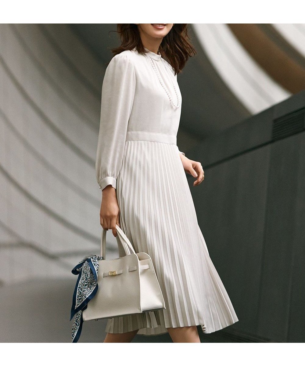 【23区/NIJYUSANKU】の【洗える】クリスタルアムンゼン ワンピース インテリア・キッズ・メンズ・レディースファッション・服の通販 founy(ファニー) ファッション Fashion レディースファッション Fashion for Women ワンピース Dresses エレガント 上品 Elegant 洗える Machine Washable ジャケット Jacket, Outerwear ツイード Twill, Twill Weave ドレープ Drape, Draping Fabric 人気 Popular, Best Seller パール Pearl, Pearl Accent フォーマル Formal, Dressy ワンポイント One Point, Statement Accent A/W・秋冬 Autumn/Winter S/S・春夏 SS, Spring/Summer, Warm Season 夏 Summer セレモニー Ceremony ベージュ系|ID: prp329100004881760 ipo3291000000036437679