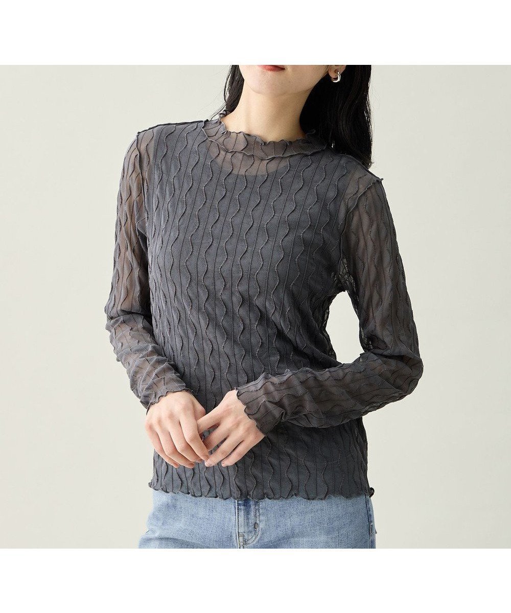 【エニー/ANY】のレースインナートップス インテリア・キッズ・メンズ・レディースファッション・服の通販 founy(ファニー) 　ファッション　Fashion　レディースファッション　Fashion for Women　トップス・カットソー　Cut & Sew Tops　シャツ・ブラウス・オフィスカジュアル　Elegant Blouses & Button-Ups　ロングTシャツ・Tシャツ　Longline T-Shirts & Tees　カットソー・ベーシックTシャツ　Cut-and-Sewn Tops / Stretch Tees & Basics　おすすめ　Recommended / Our Picks　インナー　Innerwear　カットソー　Cut and Sewn Top　キャミソール　Camisole, Spaghetti Strap Top　ギャザー　Gathered, Ruffled　ストレッチ　Stretch, Stretchy Fabric　タンク　Tank Top, Sleeveless Top　チュール　Tulip, Tulip Motif　フィット　Fit, Slim Fit　フェミニン　Feminine, Girly　夏　Summer　春　Spring　S/S・春夏　SS, Spring/Summer, Warm Season　グレー|ID: prp329100004881793 ipo3291000000036437960