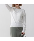 【23区/NIJYUSANKU】の【洗える】シルキーレーヨンワイドリブ ニット 人気、トレンドファッション・服の通販 founy(ファニー) ファッション Fashion レディースファッション Fashion for Women トップス・カットソー Cut & Sew Tops ニット Knit Tops & Sweaters インナー Innerwear 春 Spring 洗える Machine Washable シルク Silk, 100% Silk ストレッチ Stretch, Stretchy Fabric セーター Sweater, Knitwear ボーダー Border, Stripe 無地 Plain, Solid Color ワイドリブ Wide Rib, Wide Ribbed Knit S/S・春夏 SS, Spring/Summer, Warm Season 夏 Summer 2025年 2025 2025春夏・S/S Spring/Summer 2025 SS25 thumbnail ホワイト系|ID: prp329100004881818 ipo3291000000036438182