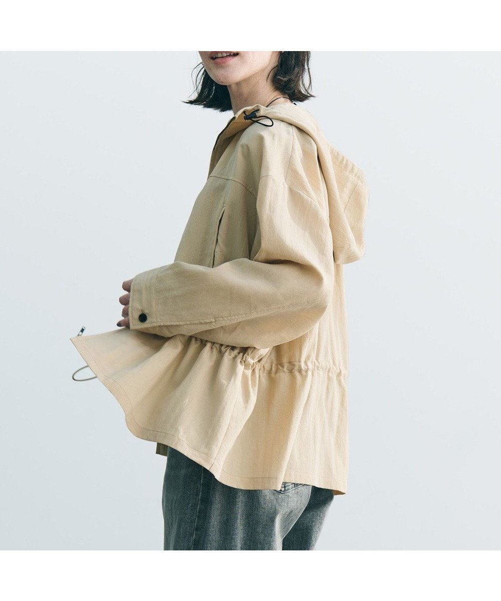 【アンフィーロ 自由区/UNFILO】のドロスト フーディブルゾン インテリア・キッズ・メンズ・レディースファッション・服の通販 founy(ファニー) 　ファッション　Fashion　レディースファッション　Fashion for Women　アウター　Coat / Outerwear Collection　レディースジャケット・軽アウター　Jackets　ブルゾンジャケット・スポーティアウター　Blouson Jackets　インナー　Innerwear　ヴィンテージ　Vintage Style　春　Spring　ジャケット　Jacket, Outerwear　スピンドル　Spindle, Drawcord　とろみ　Fluid, Flowy Fabric　ブルゾン　Blouson, Bomber Jacket　ポケット　Pocket, Pocket Detail　S/S・春夏　SS, Spring/Summer, Warm Season　再入荷　Restock / Back in Stock　夏　Summer　新作・新入荷　New Arrivals / New In　ベージュ|ID: prp329100004881833 ipo3291000000036438297