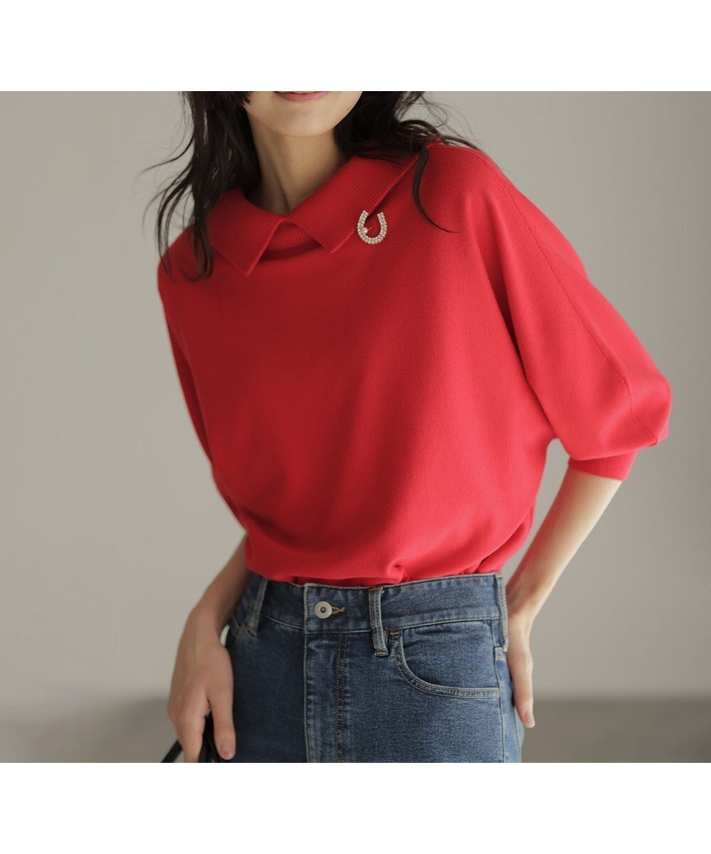 【組曲/KUMIKYOKU】の【加藤ローサさん着用・新色追加・前後着用可】スムースストレッチロールネック ニット インテリア・キッズ・メンズ・レディースファッション・服の通販 founy(ファニー) ファッション Fashion レディースファッション Fashion for Women トップス・カットソー Cut & Sew Tops ニット Knit Tops & Sweaters カーディガン Cardigan, Knitwear ストレッチ Stretch, Stretchy Fabric セーター Sweater, Knitwear タートルネック Turtleneck, High Neck デコルテ Décolleté, Neckline フレア Flare, Flared A/W・秋冬 Autumn/Winter おすすめ Recommended / Our Picks エレガント 上品 Elegant レッド系|ID: prp329100004881843 ipo3291000000036438425