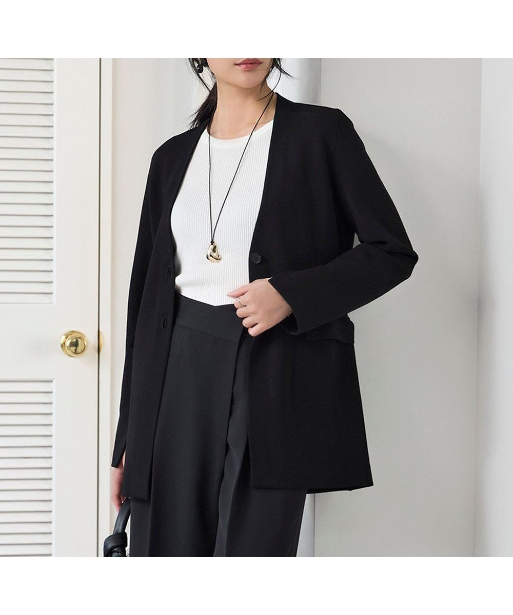 【アイシービー/iCB】の【洗える】シンセティックミラノリブ ニットジャケット 人気、トレンドファッション・服の通販 founy(ファニー) 　ファッション　Fashion　レディースファッション　Fashion for Women　アウター　Coat / Outerwear Collection　レディースジャケット・軽アウター　Jackets　ノーカラージャケット / シンプル上品コーデ　Collarless Jackets　春　Spring　洗える　Machine Washable　カッティング　Cutting Detail　カーディガン　Cardigan, Knitwear　コンパクト　Compact, Small Size　ジャケット　Jacket, Outerwear　ストレッチ　Stretch, Stretchy Fabric　パターン　Pattern, Design Print　フラップ　Flap, Flap Pocket　フロント　Front, Front Design　ポケット　Pocket, Pocket Detail　ミラノリブ　Milano Rib, Milano Stitch　S/S・春夏　SS, Spring/Summer, Warm Season　おすすめ　Recommended / Our Picks　夏　Summer　2025年　2025　2025春夏・S/S　Spring/Summer 2025 SS25　 other-1|ID: prp329100004881863 ipo3291000000036438581