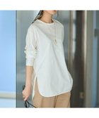 【23区/NIJYUSANKU】の【大好評素材/洗える】コットンベアジャージー ロング Tシャツ ホワイト系|ID: prp329100004881904 ipo3291000000036438939