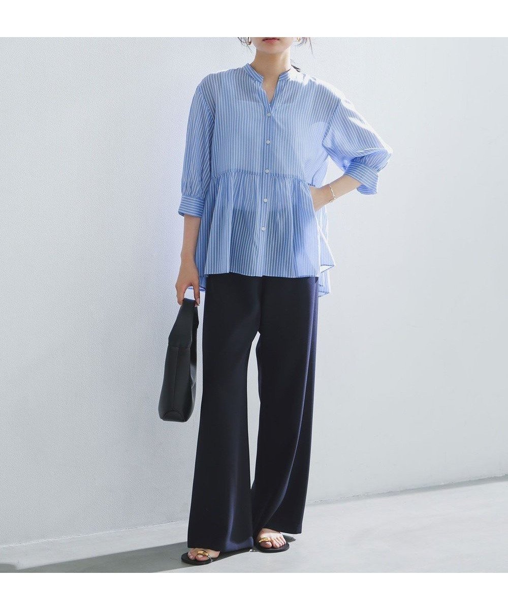 【アンフィーロ 自由区/UNFILO】の【ウエストゴム/セレモニー】ドライダブルクロス イージー ワイドパンツ インテリア・キッズ・メンズ・レディースファッション・服の通販 founy(ファニー) ファッション Fashion レディースファッション Fashion for Women パンツ Pants & Trousers 春 Spring 吸水 Absorbent, Quick-Dry セットアップ Set-Up, Coordinated Outfit ボトム Bottoms, Lower Wear 楽ちん Easy Fit, Comfortable ワイド Wide, Wide Fit S/S・春夏 SS, Spring/Summer, Warm Season おすすめ Recommended / Our Picks 夏 Summer セレモニー Ceremony ネイビー|ID: prp329100004881950 ipo3291000000036439340