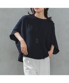 【アンフィーロ 自由区/UNFILO】のジョーゼット ドルマンプルオーバー ネイビー|ID: prp329100004881985 ipo3291000000036439608